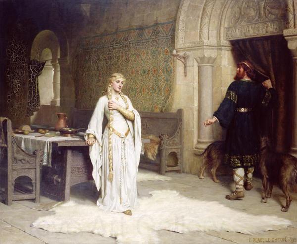 Edmund Blair Leighton Lady Godiva Norge oil painting art